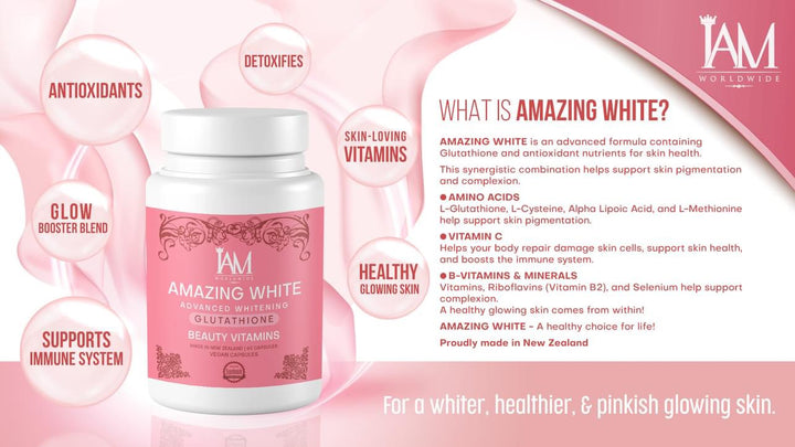 Amazing White Advance Whitening Glutathione Beauty Vitamins